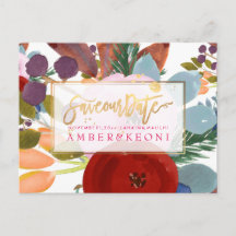 PixDezines Boho Floral Watercolor Datum speichern