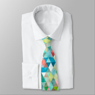 PixDezines Boho Geometrisch/verstellbare Dreiecke Krawatte