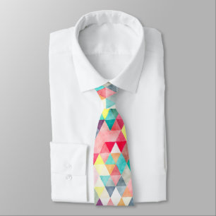 PixDezines Boho Geometrisch/verstellbare Dreiecke Krawatte