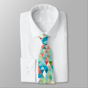 PixDezines Boho Geometrisch/verstellbare Dreiecke Krawatte