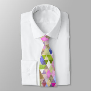 PixDezines Boho Geometrisch/verstellbare Dreiecke Krawatte