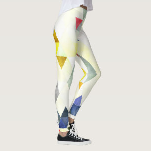 PixDezines Boho Watercolor Geometrisch/Dreiecke Leggings