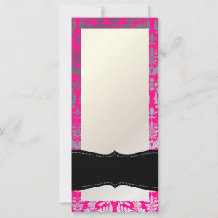 PixDezines Boroque Damask/Silver/DIY Hot-Pink