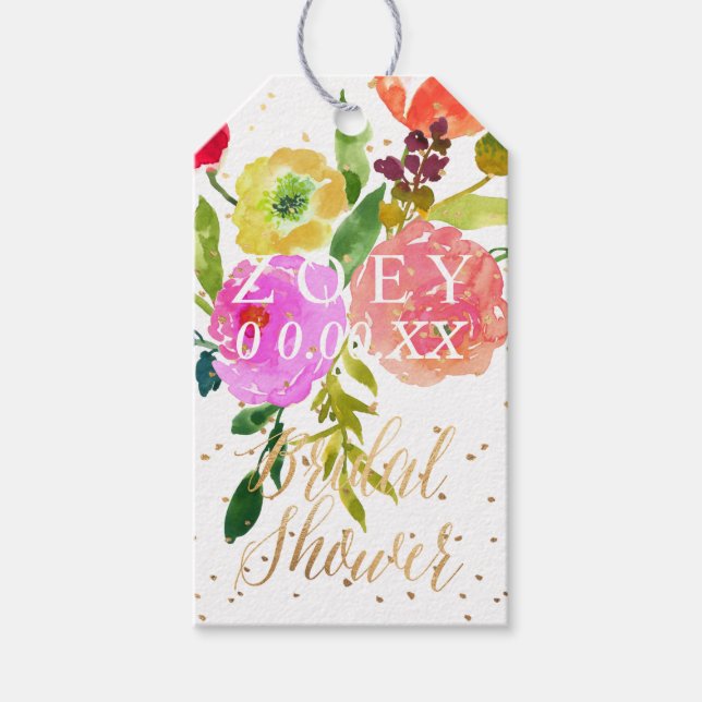 PixDezines Brautparty Geschenkanhänger (Vorderseite)