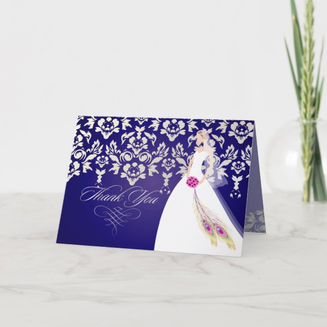 PixDezines Bride2B Vielen Dank an Ihre Karten (Vorderseite)