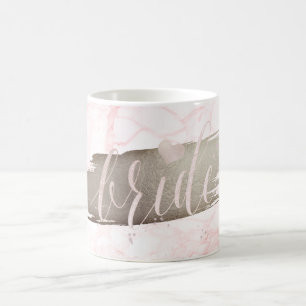 PixDezines Bride Blush Pink Script aus Marble Kaffeetasse