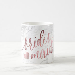 PixDezines Bridesmaid/Imitats Rose Gold/Modernes D Tasse