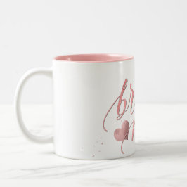 PixDezines Bridesmaid/Imitats Rose Gold/Modernes D Zweifarbige Tasse
