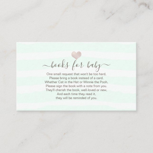 PixDezines Buchanfrage, Blush Heart+DIY Farbe Begleitkarte (Vorderseite)