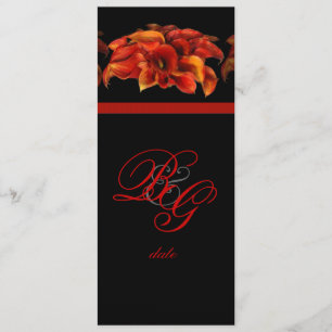 PixDezines BURNT ORANGE CALLA LILY INVITATIONEN Einladung