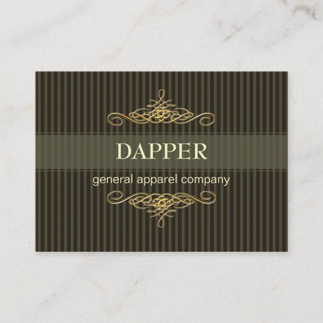 PixDezines Button mit eleganten Streifen+Rollen/Ta Visitenkarte (Vorderseite)