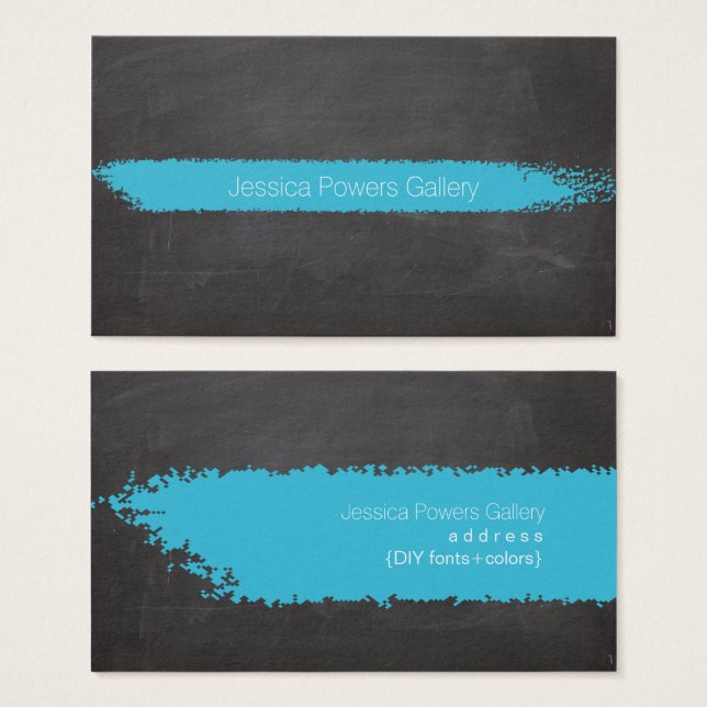 PixDezines Chalkboard/Aqua Blauer Skihang (Vorne & Hinten)