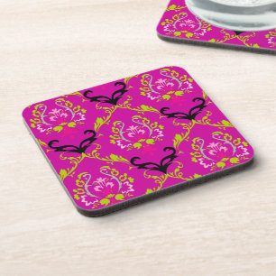 PixDezines Chantal Damask/DIY Hintergrundfarbe Untersetzer