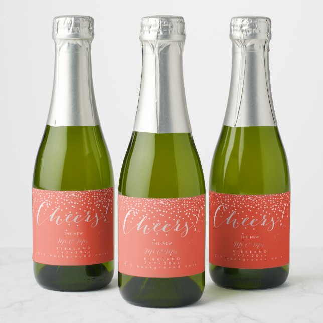 PixDezines Cheers Blush Pink Confetti (Flaschen)