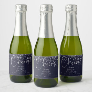 PixDezines Cheers Imitate Silver+Navy Blue