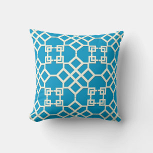 PixDezines chinesisches Gitter/DIY-Hintergrundfarb Kissen