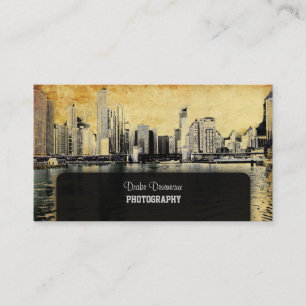 PixDezines City-Szene, Uferpromenade, Chicago, vin Visitenkarte
