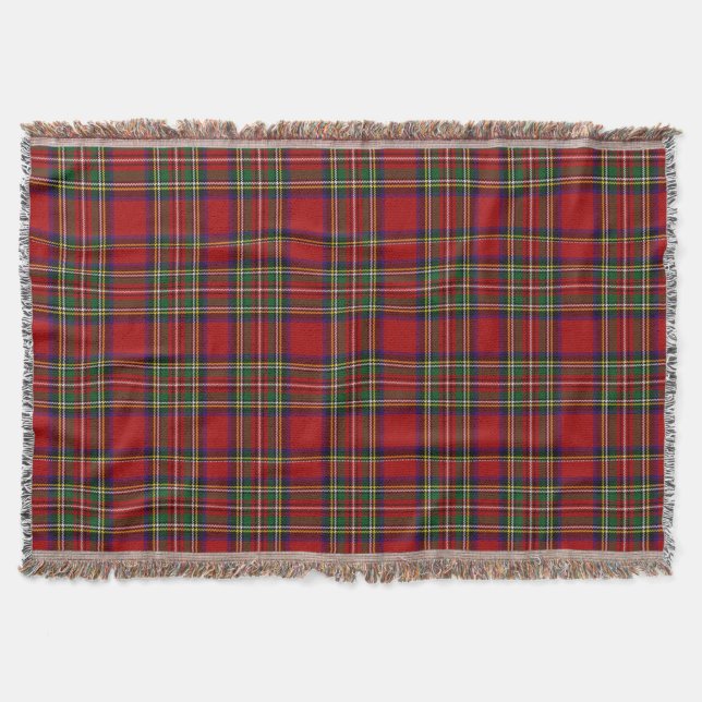 PixDezines clan stewart tartan Decke (Vorderseite)