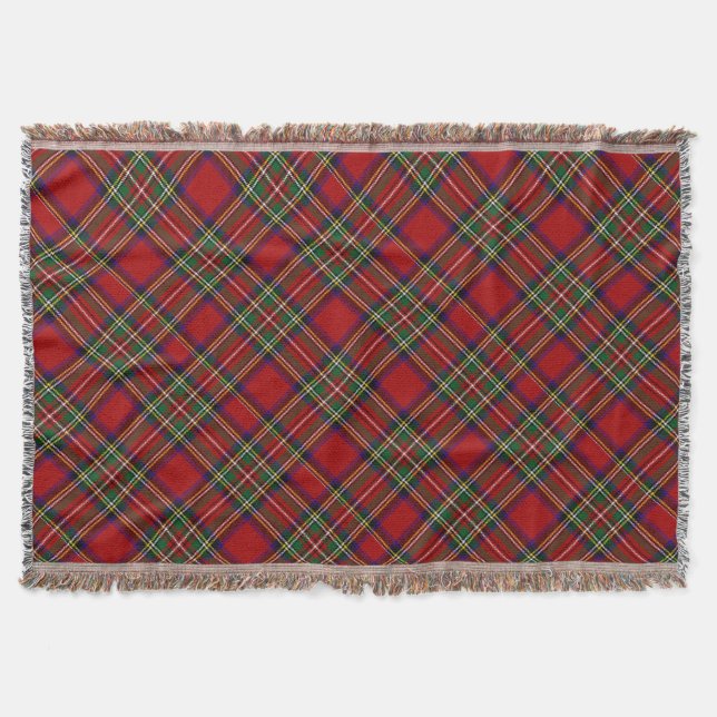 PixDezines clan stewart tartan Decke (Vorderseite)