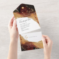 PixDezines Cosmic Rust Gold Bar Mitzvah