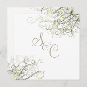 PixDezines CREAM SWILRS/DIY Hintergrund Einladung