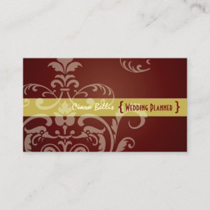PixDezines Crest Damask Visitenkarte