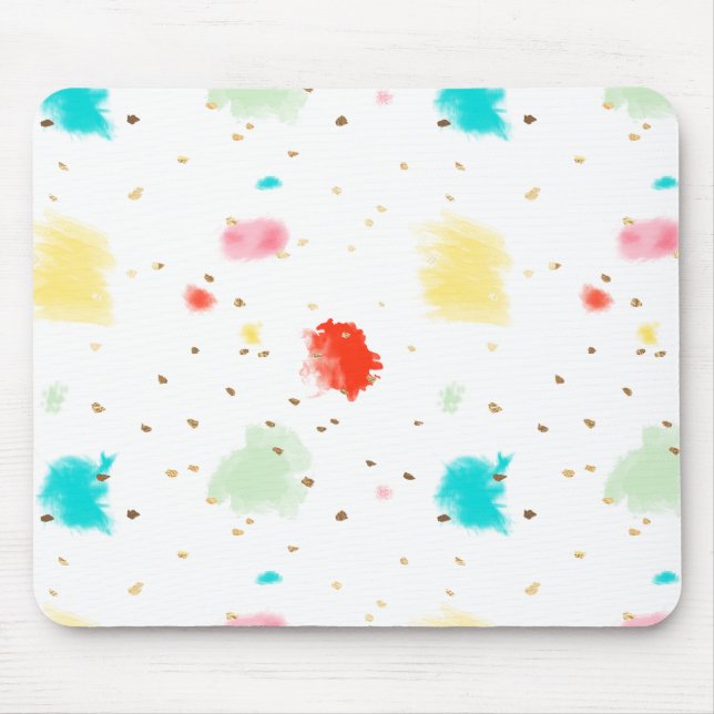PixDezines Cupcake Sprinkles/Imitat Gold Mousepad (Vorne)