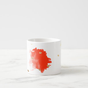 PixDezines Cupcake Streusel/Falsches Gold Espressotasse