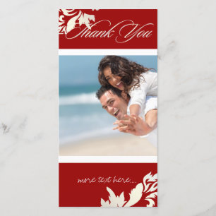 PixDezines Damask 12/Danke/JEDE Farbe Dankeskarte