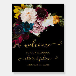 PixDezines Dark Moody Blume Hochzeitwillkommen