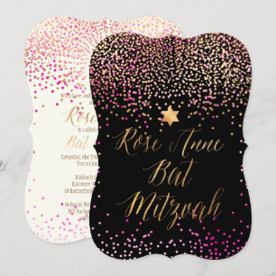 PixDezines Dazzled Gold/Fauxfolie/Bar Mizwa Einladung