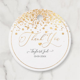 PixDezines Dazzled Imitate Gold Confetti, vielen D Geschenkanhänger