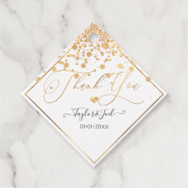 PixDezines Dazzled Imitate Gold Confetti, vielen D Geschenkanhänger