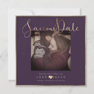 PixDezines DELICATE LIEBE IMITATS GOLD DIY FARBE Save The Date