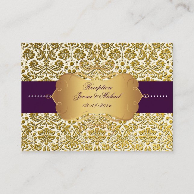 PixDezines Desiree Damask/DIY Einschließungskarten Begleitkarte (Vorderseite)