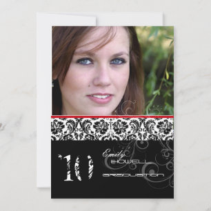 PixDezines Desiree Damask/ Einladungen zum Abschlu