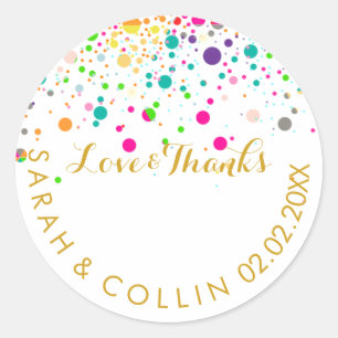 PixDezines DIY Farb-/Schwindel/Regenbogenschwellen Runder Aufkleber