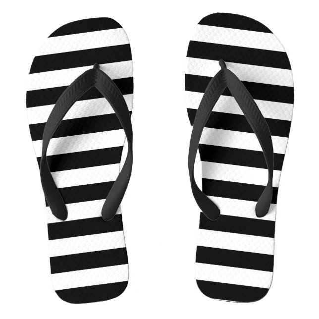 PixDezines DIY Farbanpassbare Streifen Flip Flops (Fußbett)