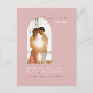 PixDezines DIY-Farbbogen Rahmen Dusty Pink Rett Th Postkarte