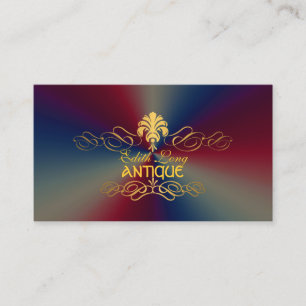 PixDezines diy Farbe/antike Schriftrollen Faux-Met Visitenkarte