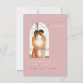 PixDezines DIY Farbe Arch Frame Dusty Pink Save The Date