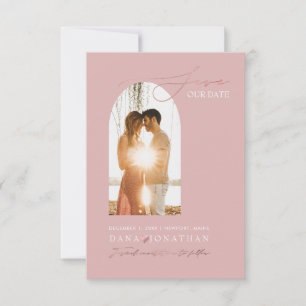 PixDezines DIY Farbe Arch Frame Dusty Pink Save The Date