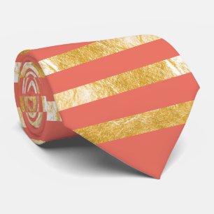 PixDezines DIY Farbe/Faux Gold/Orange Krawatte