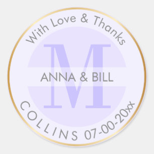 PixDezines DIY Farbe/Lila Flieder/Danke Runder Aufkleber