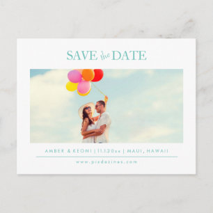 PixDezines DIY Farbe Save the Date Ankündigungspostkarte