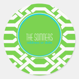 PixDezines DIY Farben, Kew Trellis Runder Aufkleber