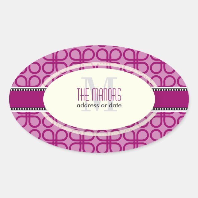 PixDezines DIY Farben/Retrofarben Ovaler Aufkleber (Vorderseite)