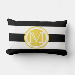 PixDezines DIY Farbstreifen/Monogramm Lendenkissen