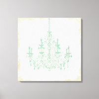 PixDezines DIY Hintergrund/Mint Green Chandelier