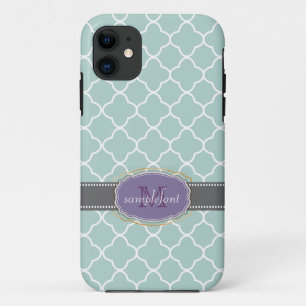 PixDezines DIY-Hintergrundfarbe/Quatrefoil-Muster Case-Mate iPhone Hülle